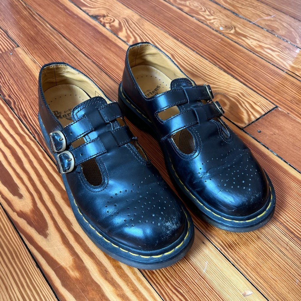 DOC MARTENS LEATHER MARY JANE SHOES